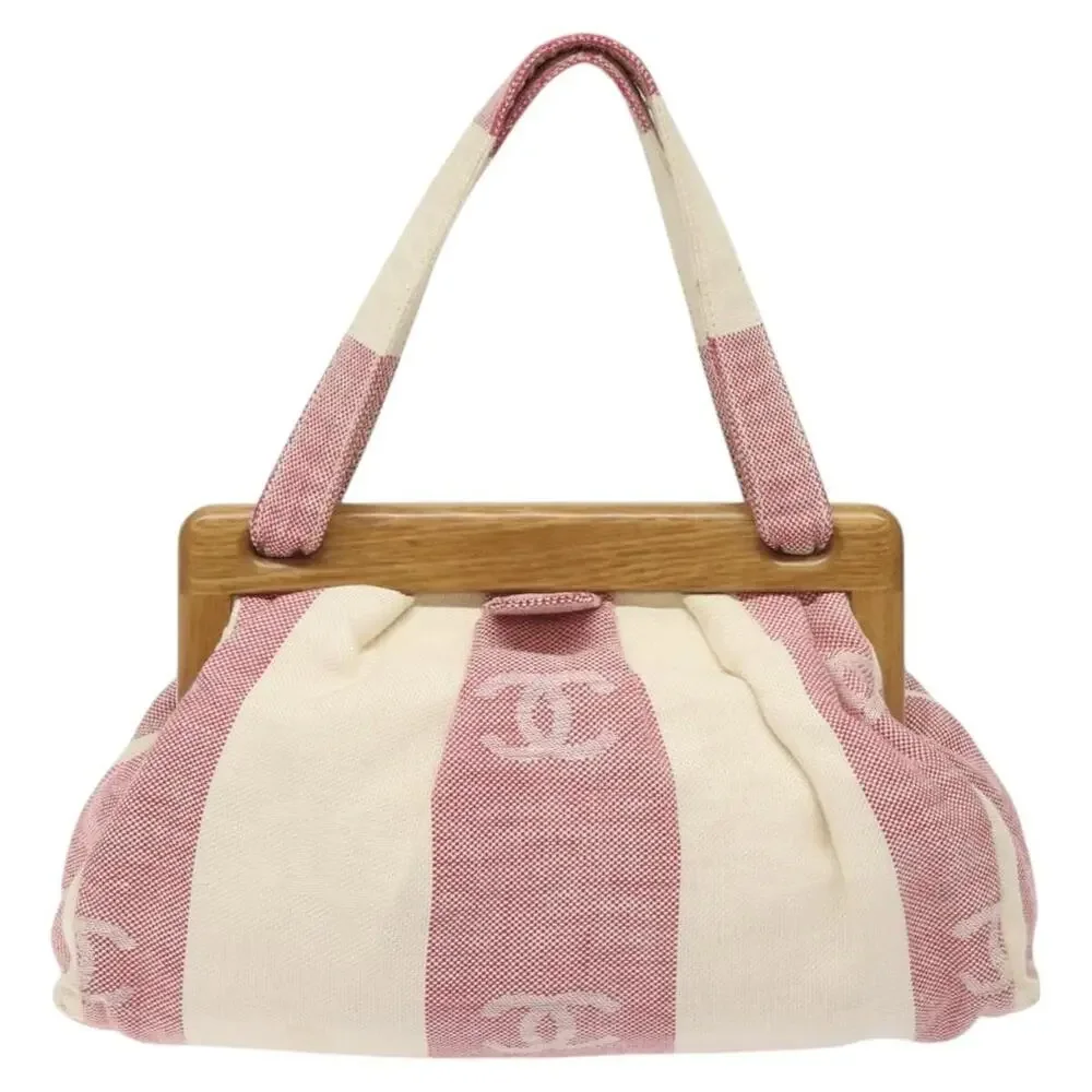 Chanel Canvas Handbag Beige